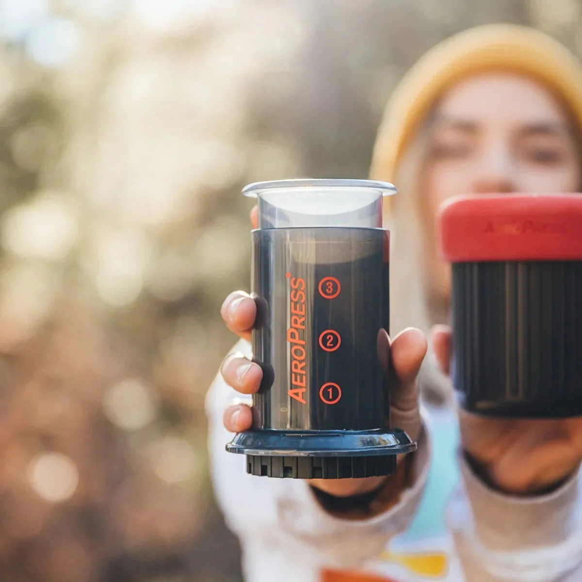 Aeropress Go + Organic Single-Origin Medium Roast Six-Pack - Coffee Gift Set - Image 4