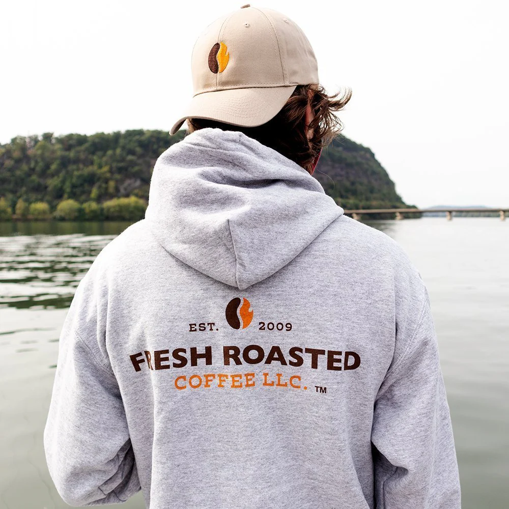 Fresh Roasted Coffee Hoodie (Heather Gray) - Image 3