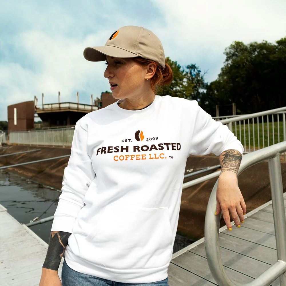 Fresh Roasted Coffee Pocket Crewneck Sweatshirt - Image 3