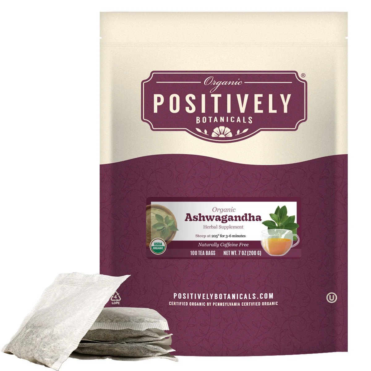 Organic Ashwagandha - Botanical Tea Bags - Image 6