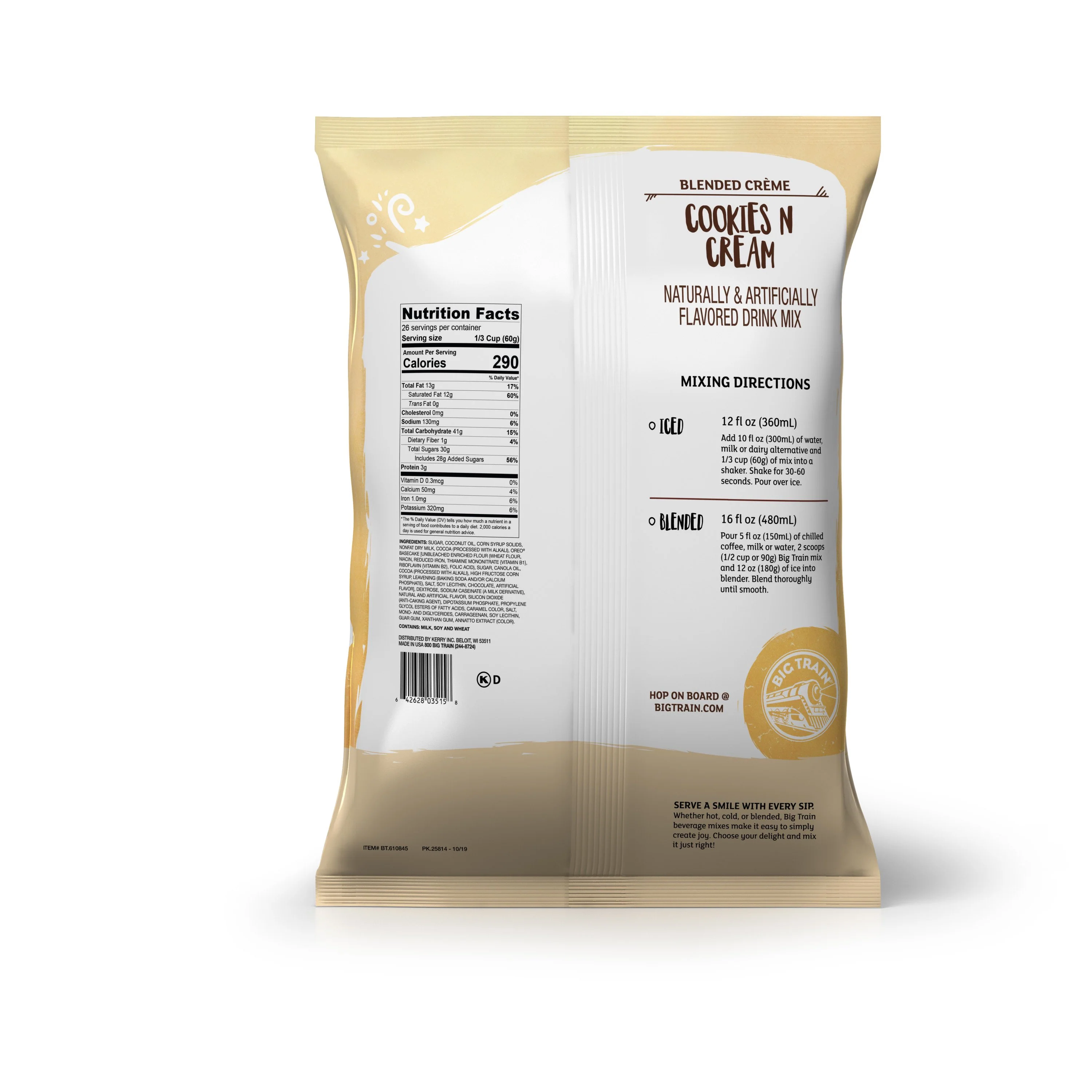 Big Train Powdered Beverage Mix - Cookies N Cream - Image 3