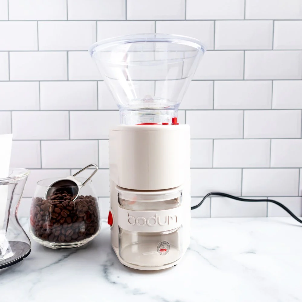 Bodum® Bistro Electric Burr Coffee Grinder - Off White - Image 6