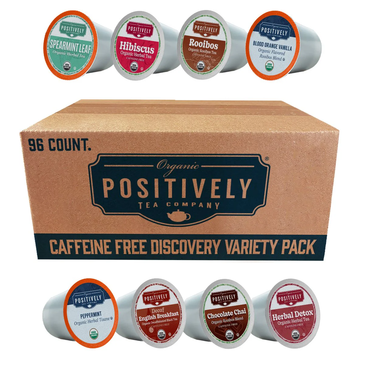 Organic Tea Pod Caffeine-Free Discovery Pack - Classic Tea Pods