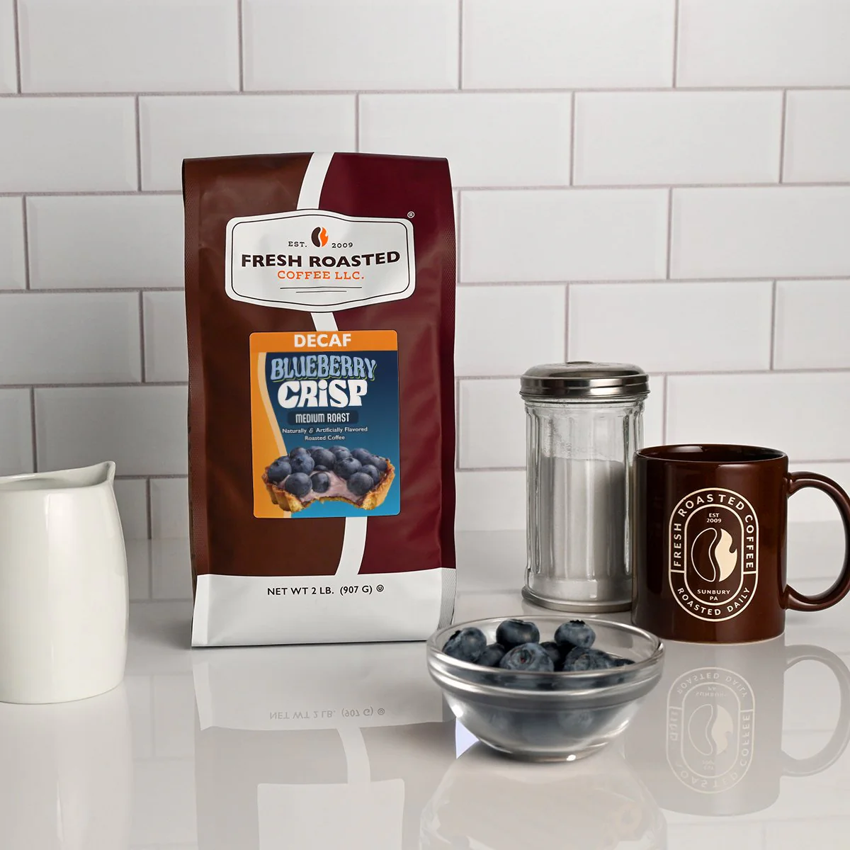 Decaf Blueberry Crisp - Flavored Roasted Coffee - Image 4