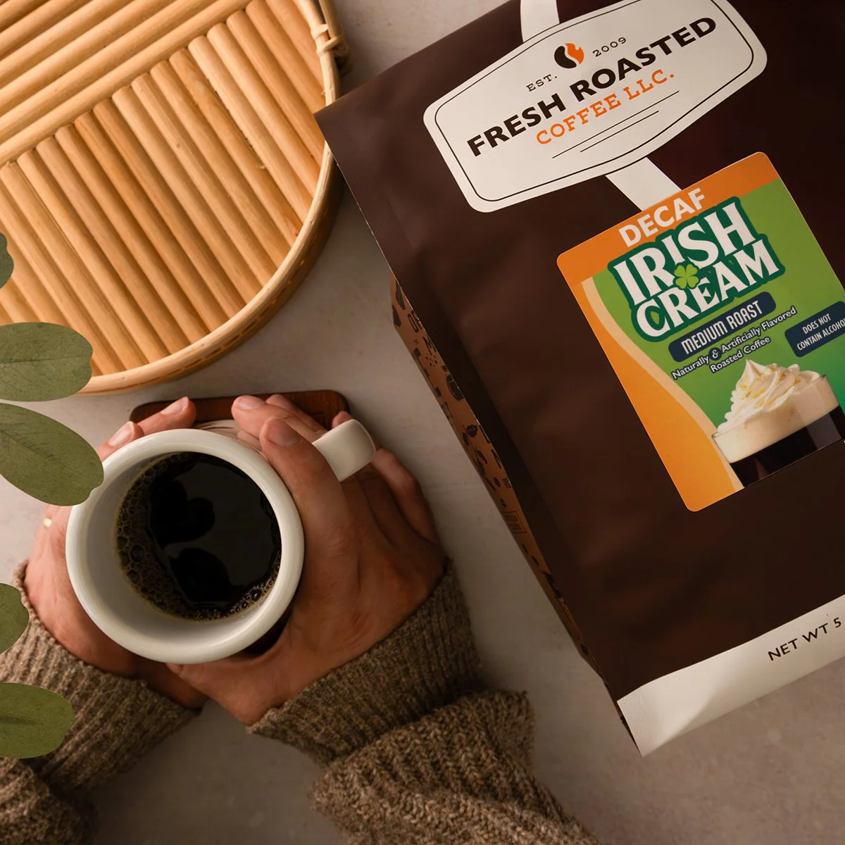 Decaf Irish Cream - Flavored Roasted Coffee - Image 4