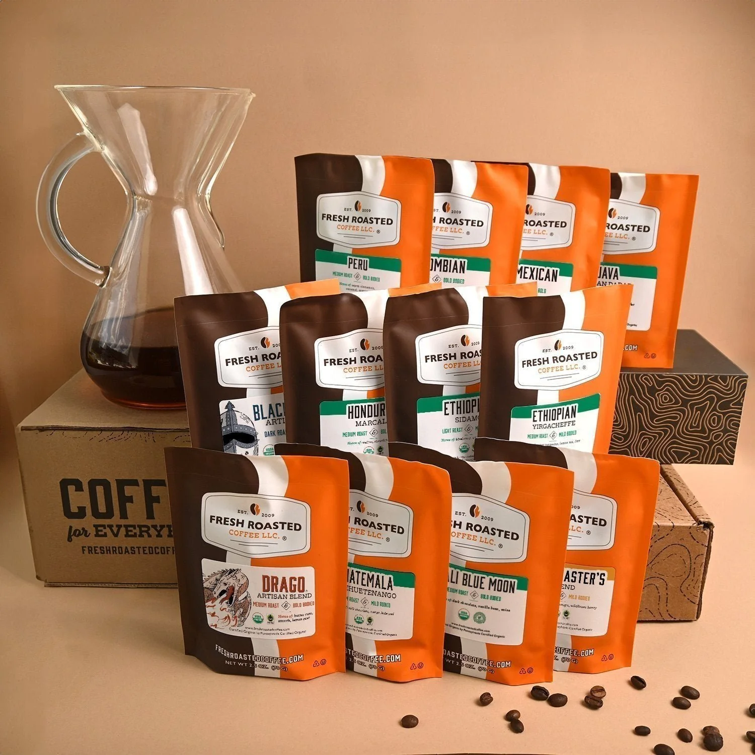 FRC Coffee Bean Gift Box - Organic Certified Selections - Image 2