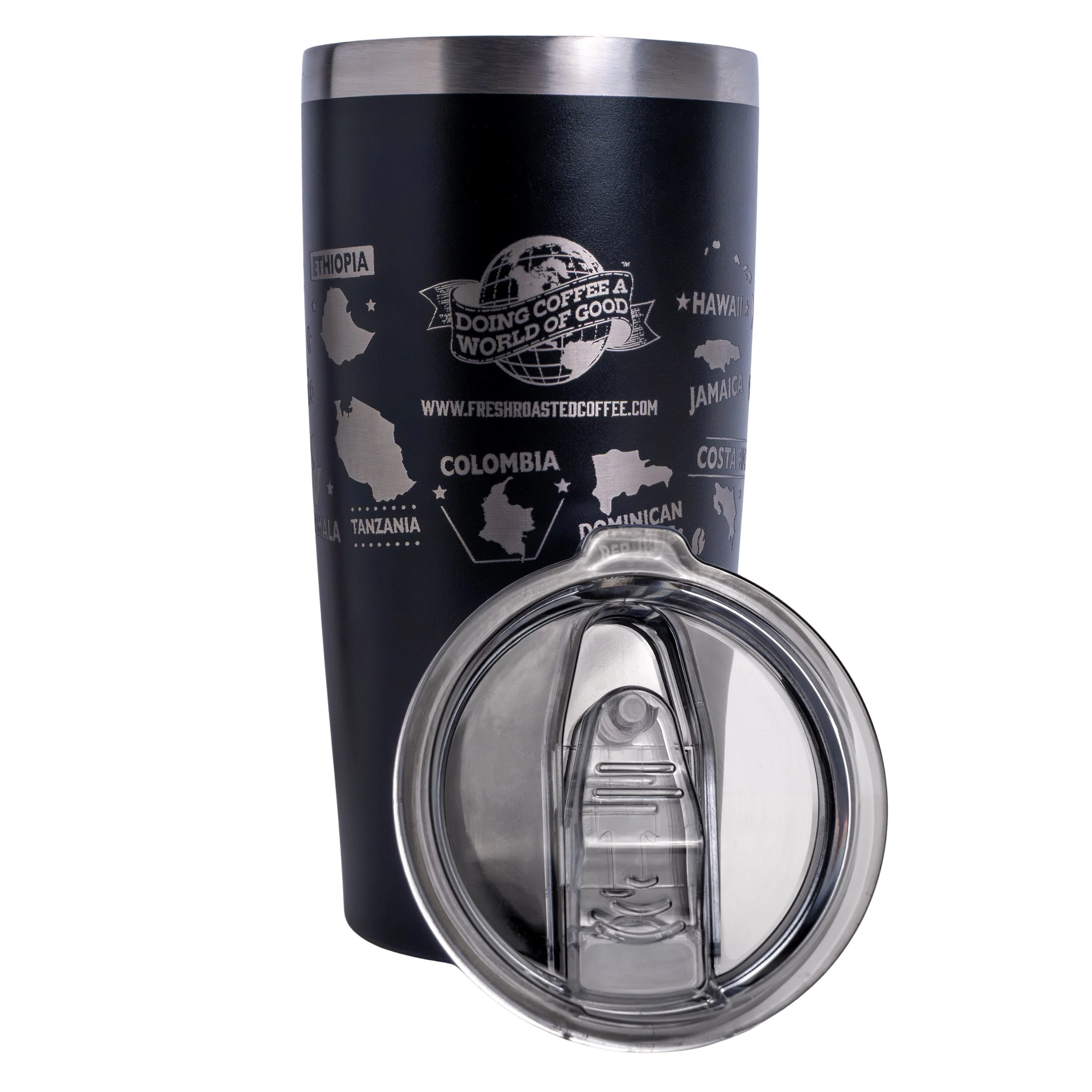 Fresh Roasted Coffee Travel Mug - Black - Image 3