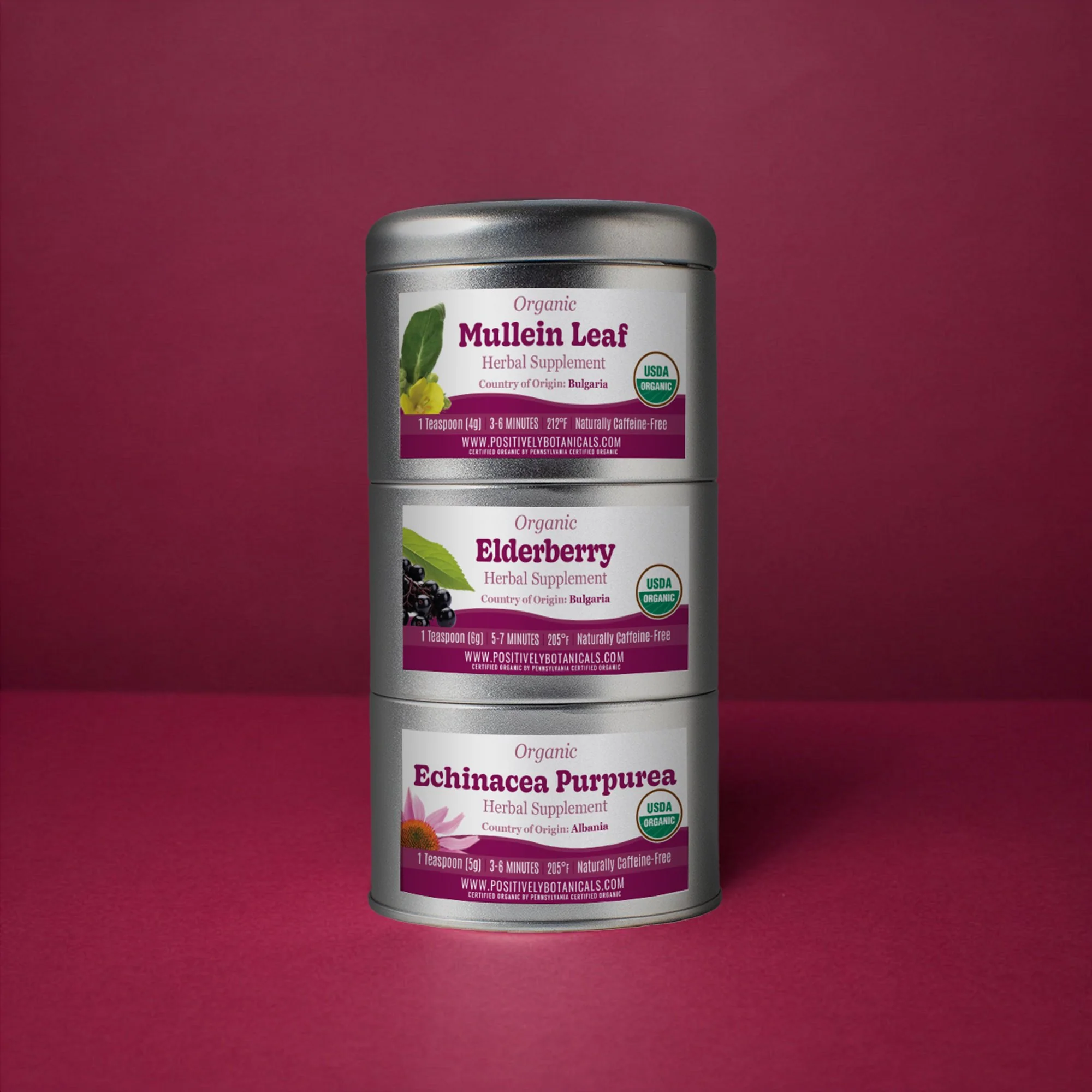 Organic Positively Botanical Tin Trio - Cold Comfort - Image 2