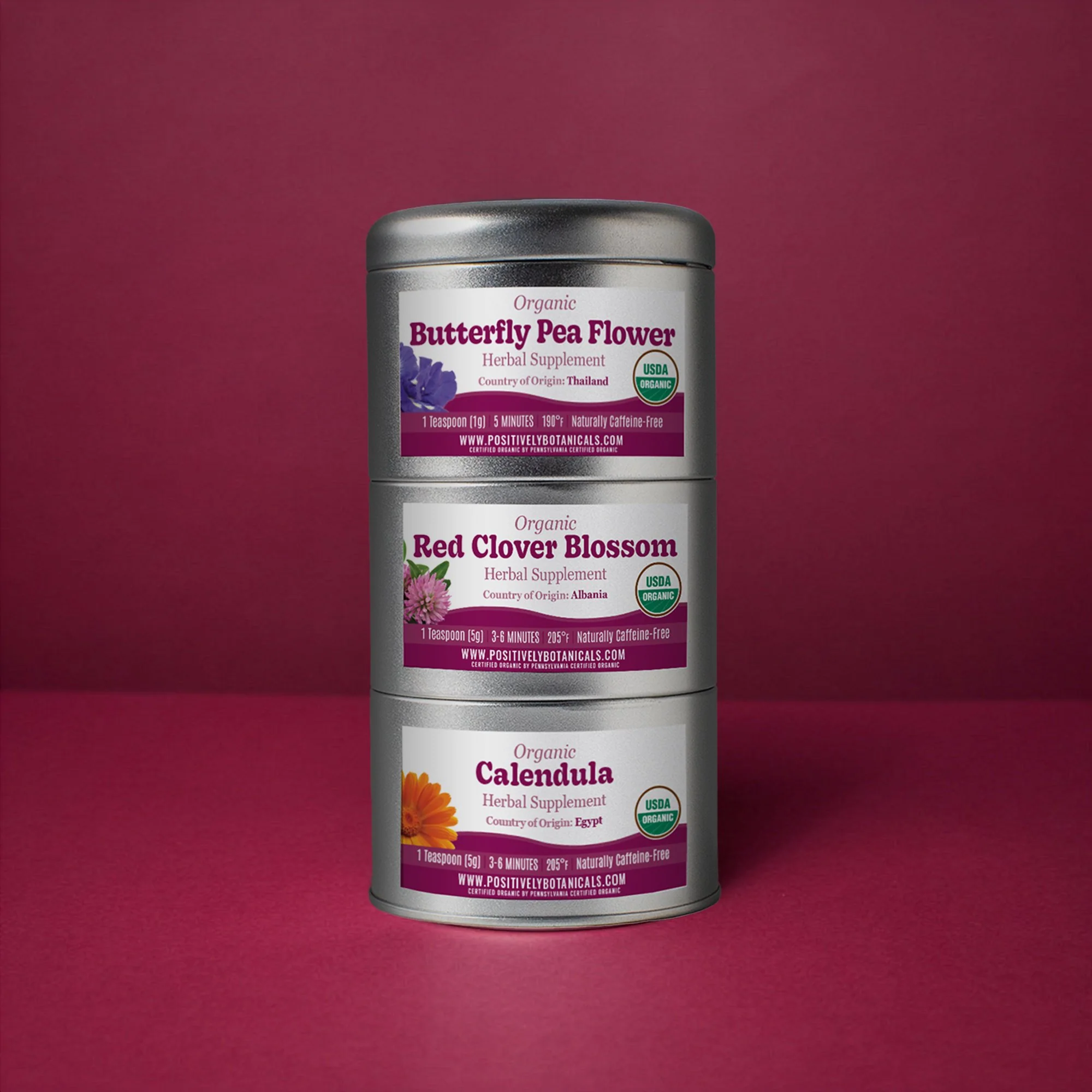 Organic Positively Botanical Tin Trio - Hey Gorgeous - Image 2