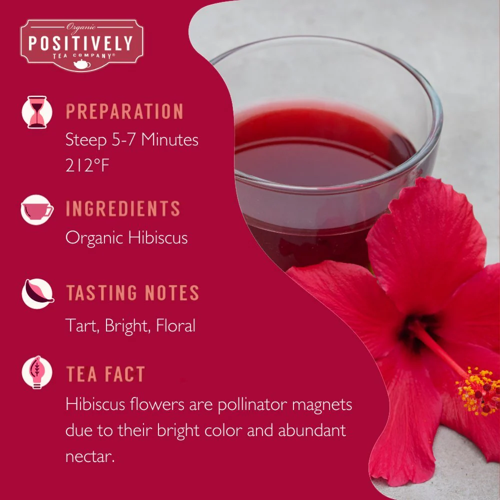 Organic Hibiscus Tisane - Tea Bags - Image 3