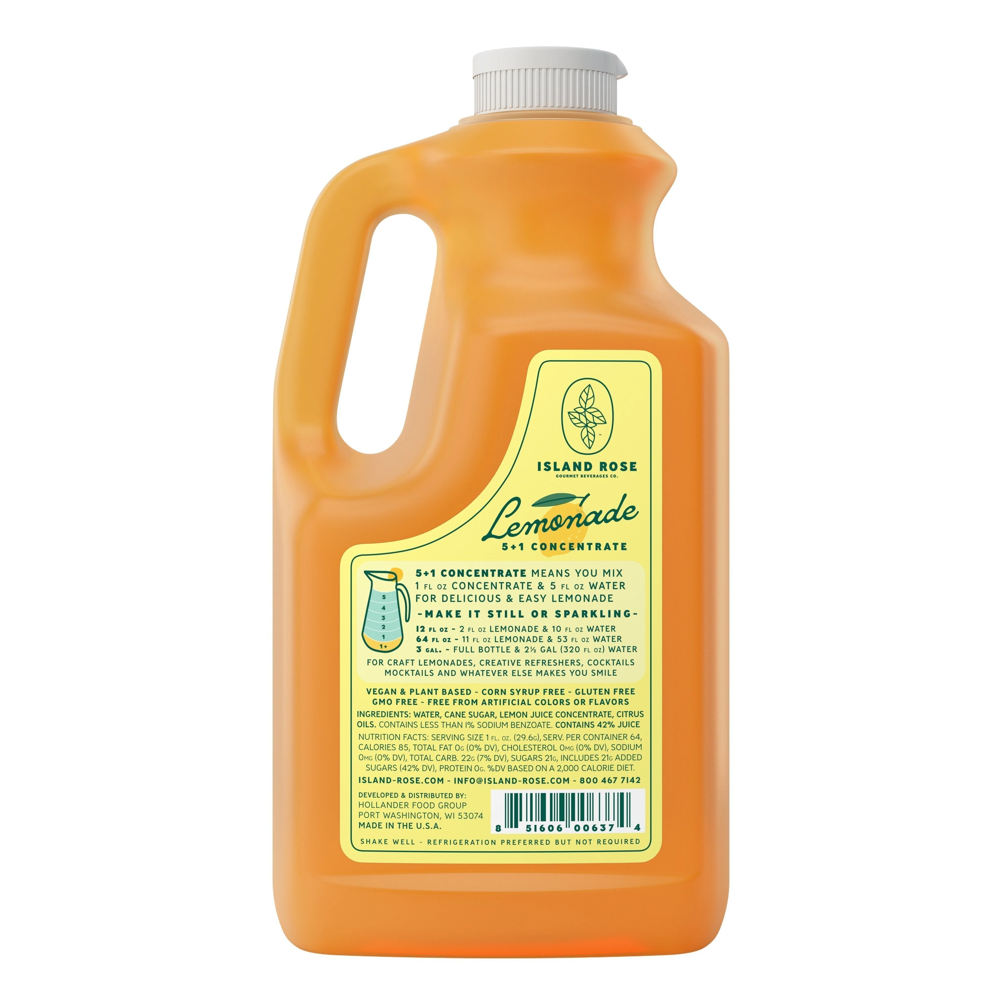 Island Rose Premium Lemonade - Flavored Concentrate - Image 3