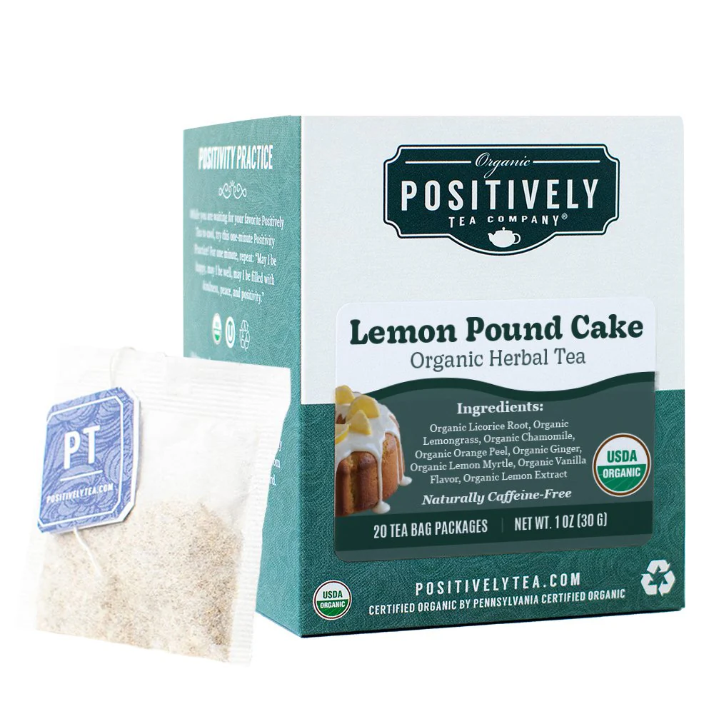 Organic Lemon Pound Cake Herbal - Tea Bags - Image 2