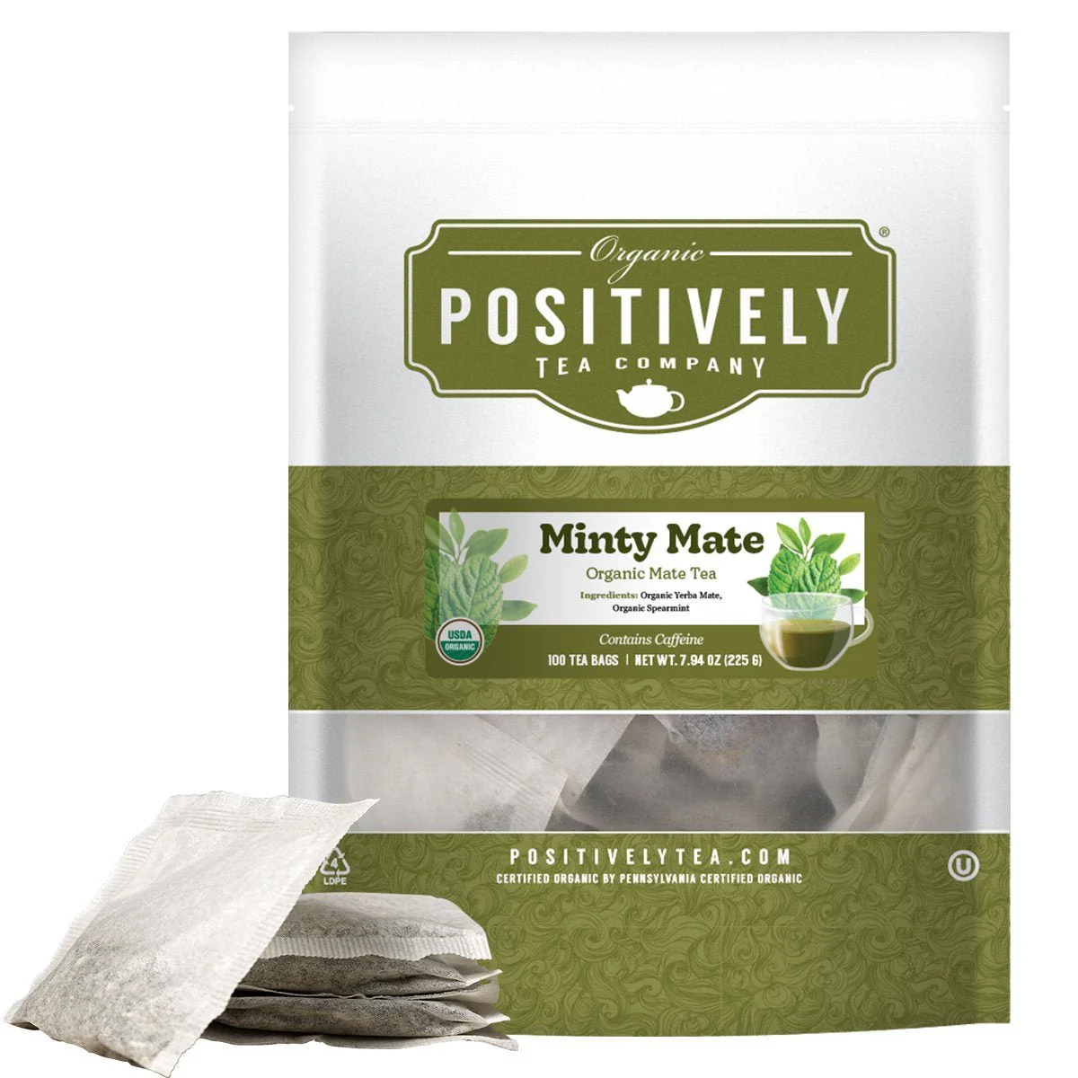 Organic Minty Mate - Tea Bags - Image 6