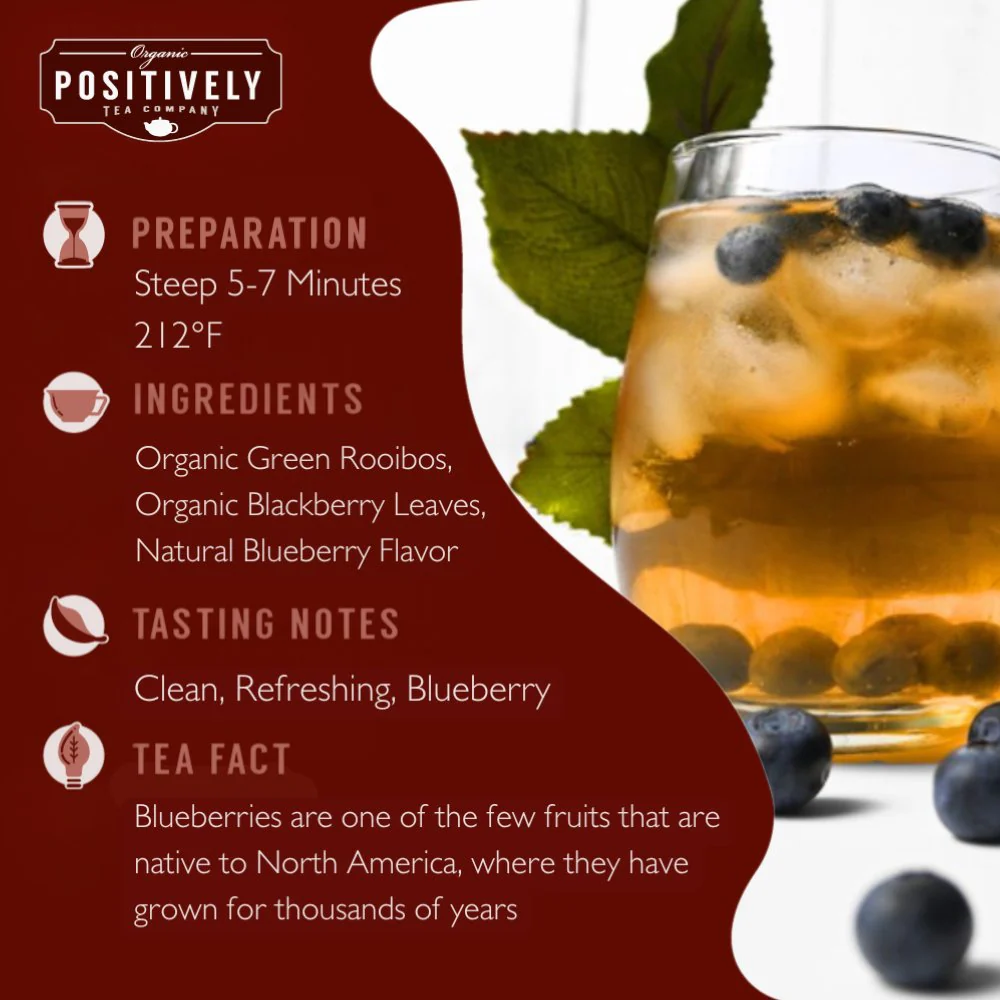 Organic Blueberry Bliss Rooibos - Loose Leaf Tea - Image 4