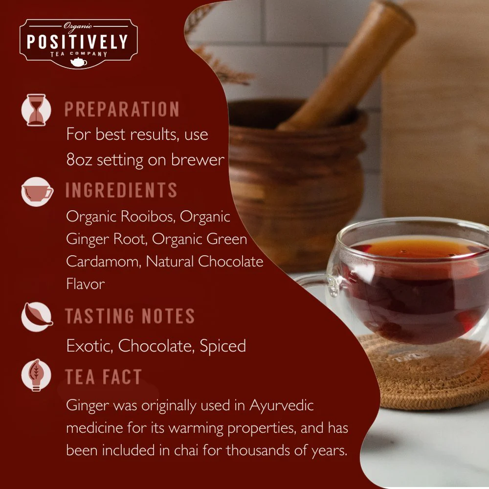 Organic Chocolate Chai Rooibos - Classic Tea Pods - Image 5