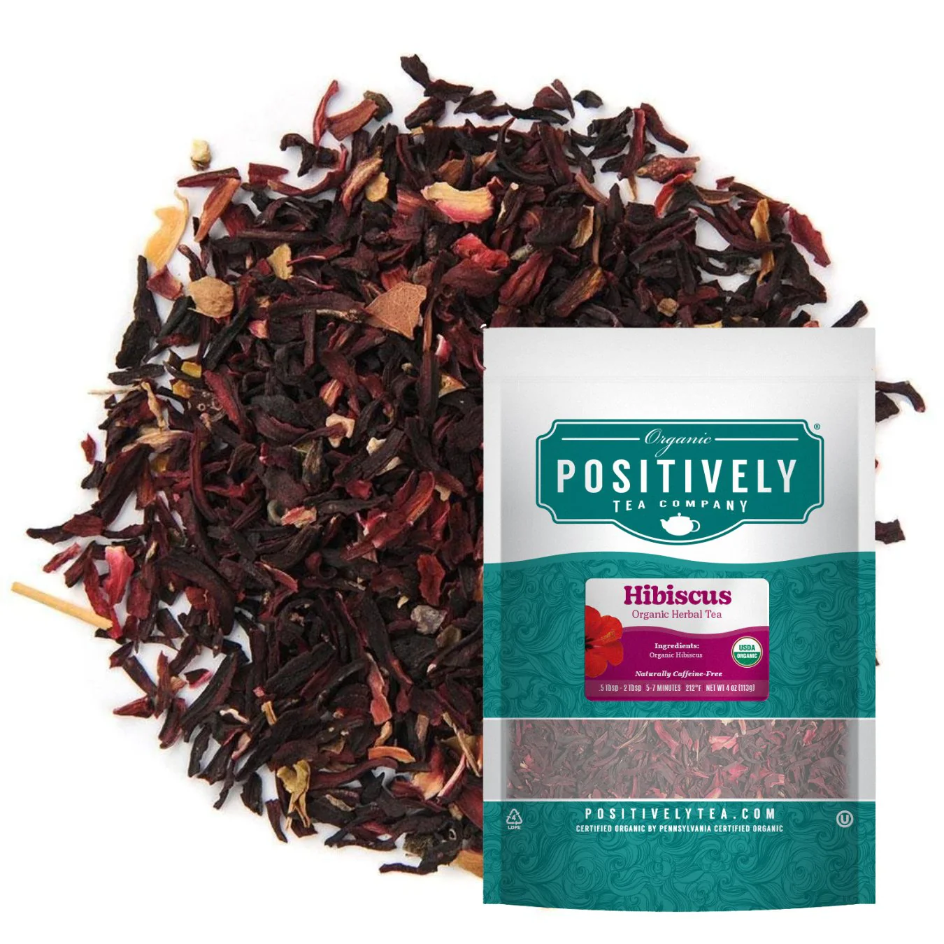 Organic Hibiscus Tisane - Loose Leaf Tisane - Image 5
