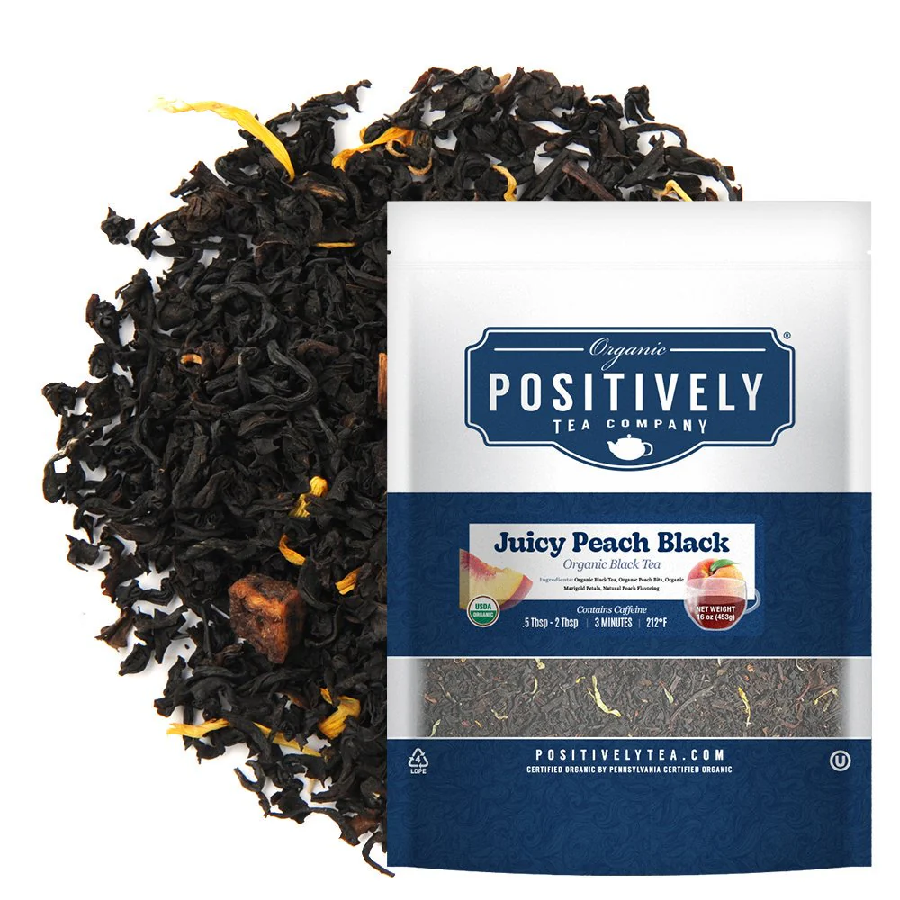 Organic Juicy Peach Black - Loose Leaf Tea - Image 2