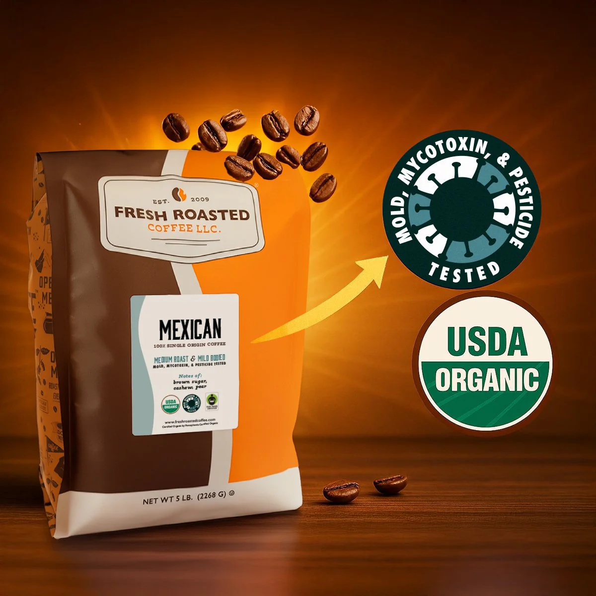 Organic Mexican - Roasted Coffee - Image 7