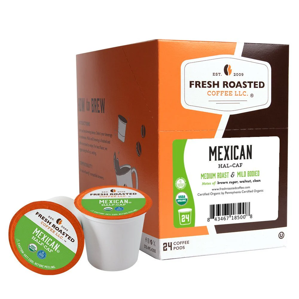 Organic Mexican Water-Processed Half Caf - Classic Coffee Pods
