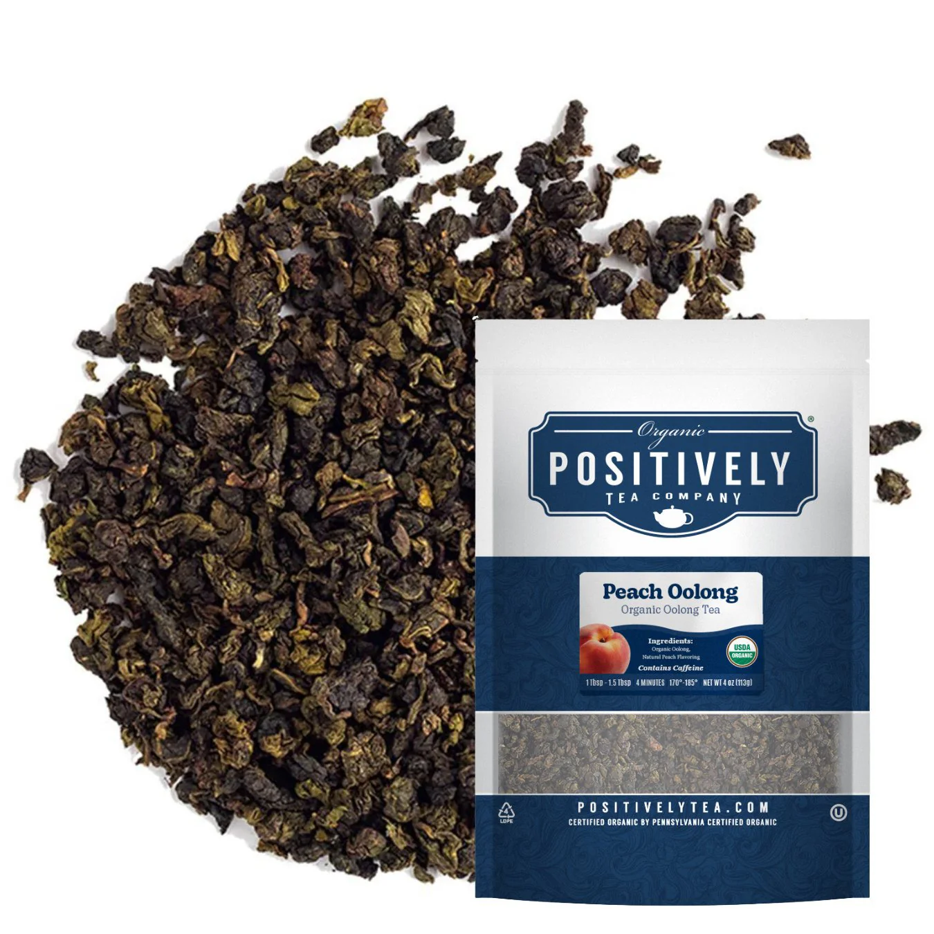 Organic Peach Oolong - Loose Leaf Tea - Image 2