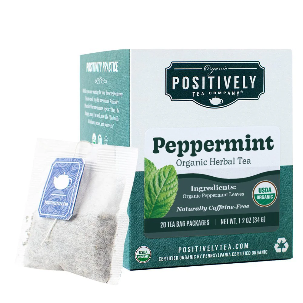 Organic Peppermint Leaf Herbal - Tea Bags - Image 2