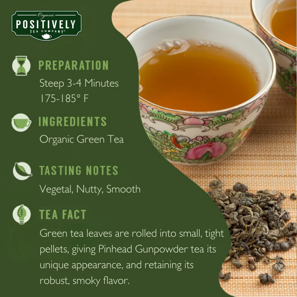 Organic Pinhead Gunpowder - Loose Leaf Tea - Image 4