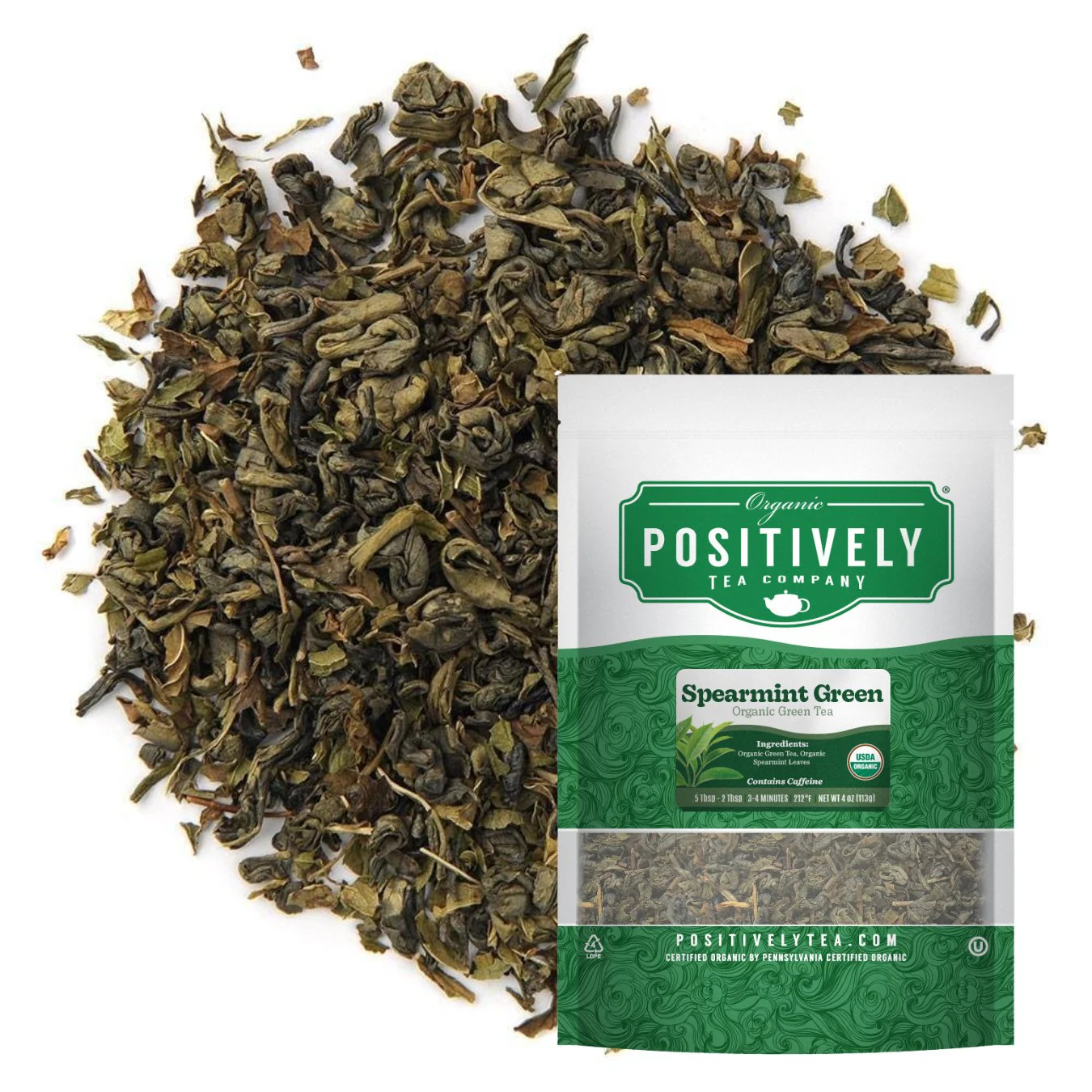 Organic Spearmint Green - Loose Leaf Tea - Image 2