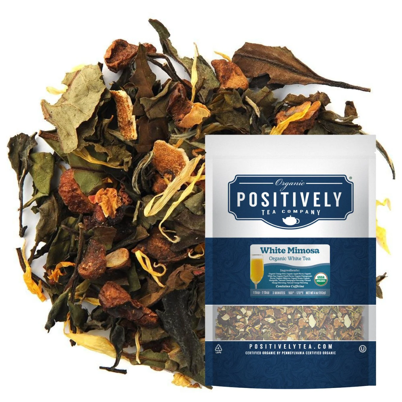 Organic White Mimosa - Loose Leaf Tea - Image 2