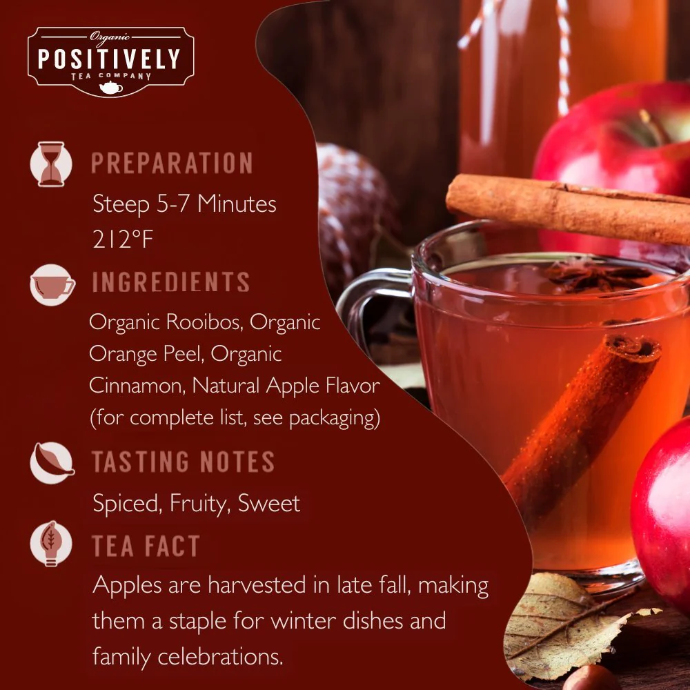 Organic Winter Apple Cider Rooibos - Loose Leaf Tea - Image 4
