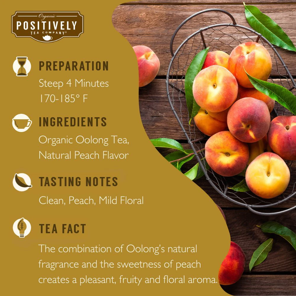Organic Peach Oolong - Tea Bags - Image 3