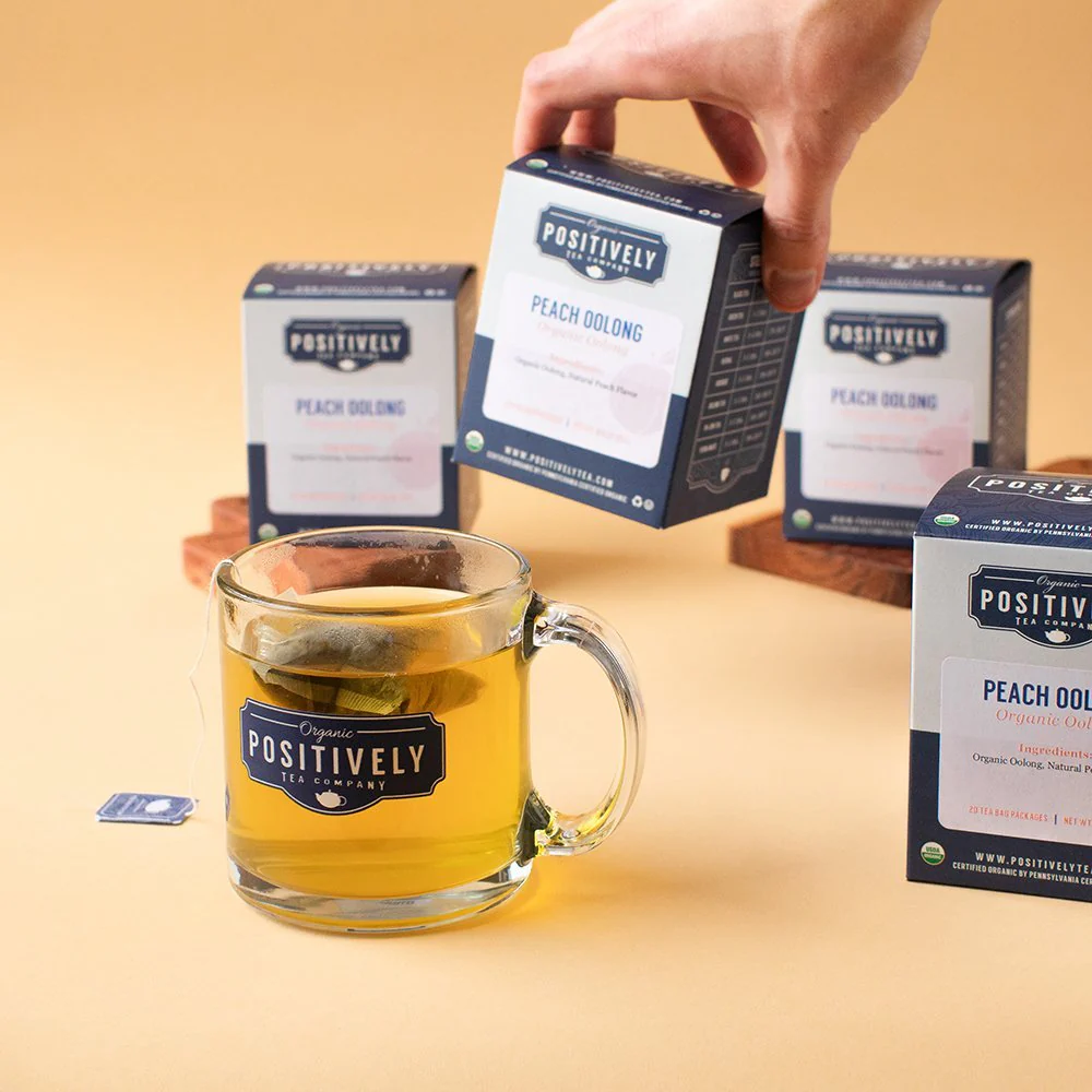Organic Peach Oolong - Tea Bags - Image 4