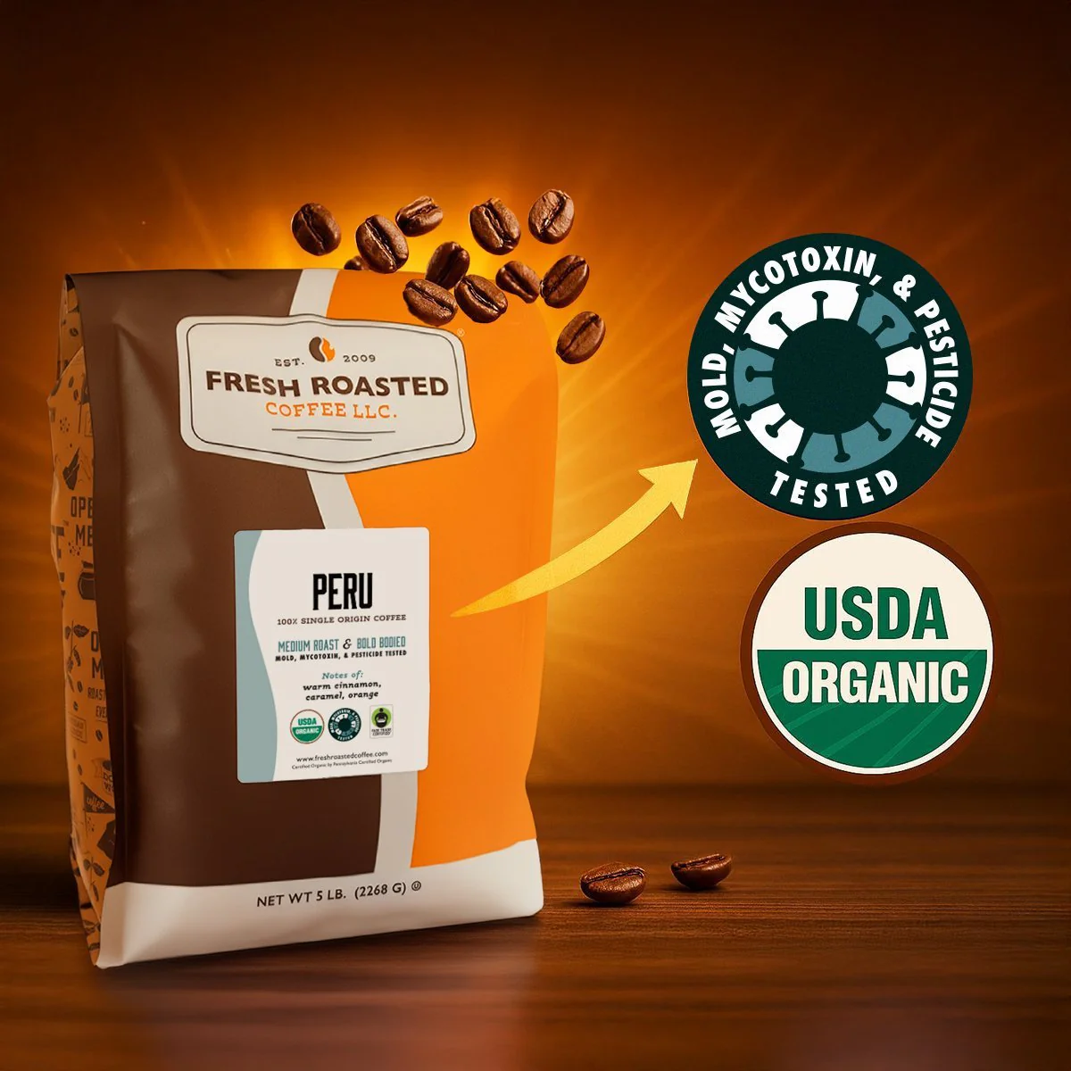 Organic Peru - Roasted Coffee - Image 3