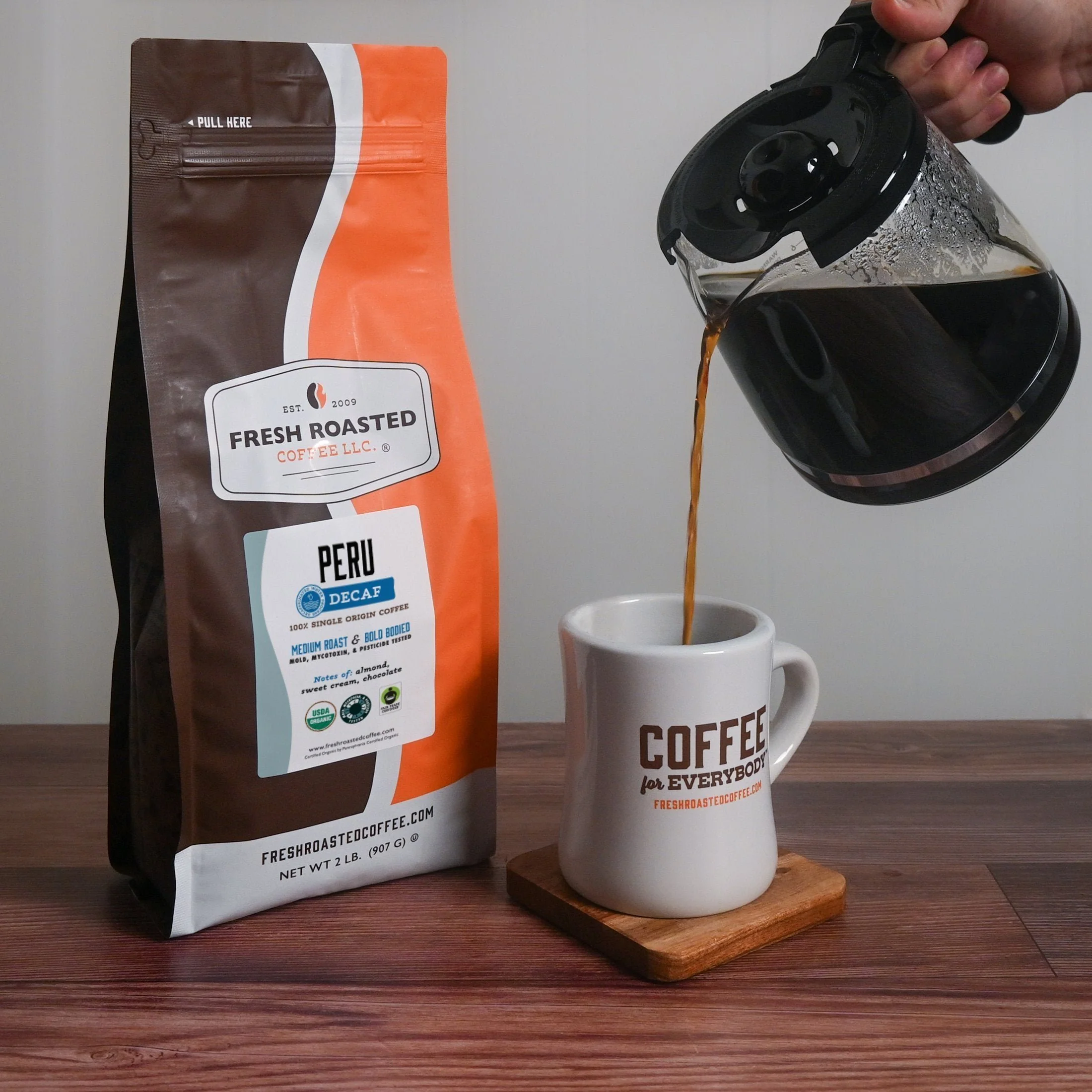 Organic Peru Water-Processed Decaf - Roasted Coffee - Image 4