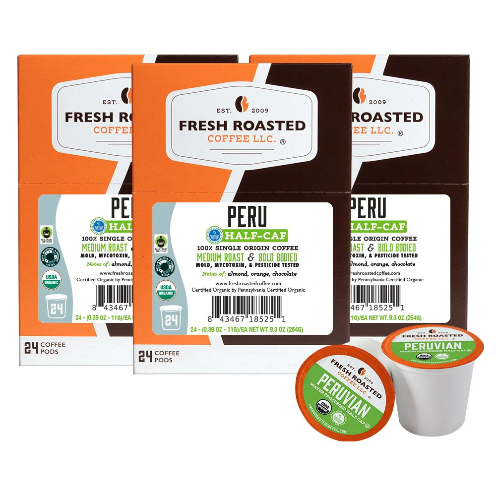 Organic Peru Water-Processed Half Caf - Classic Coffee Pods - Image 3