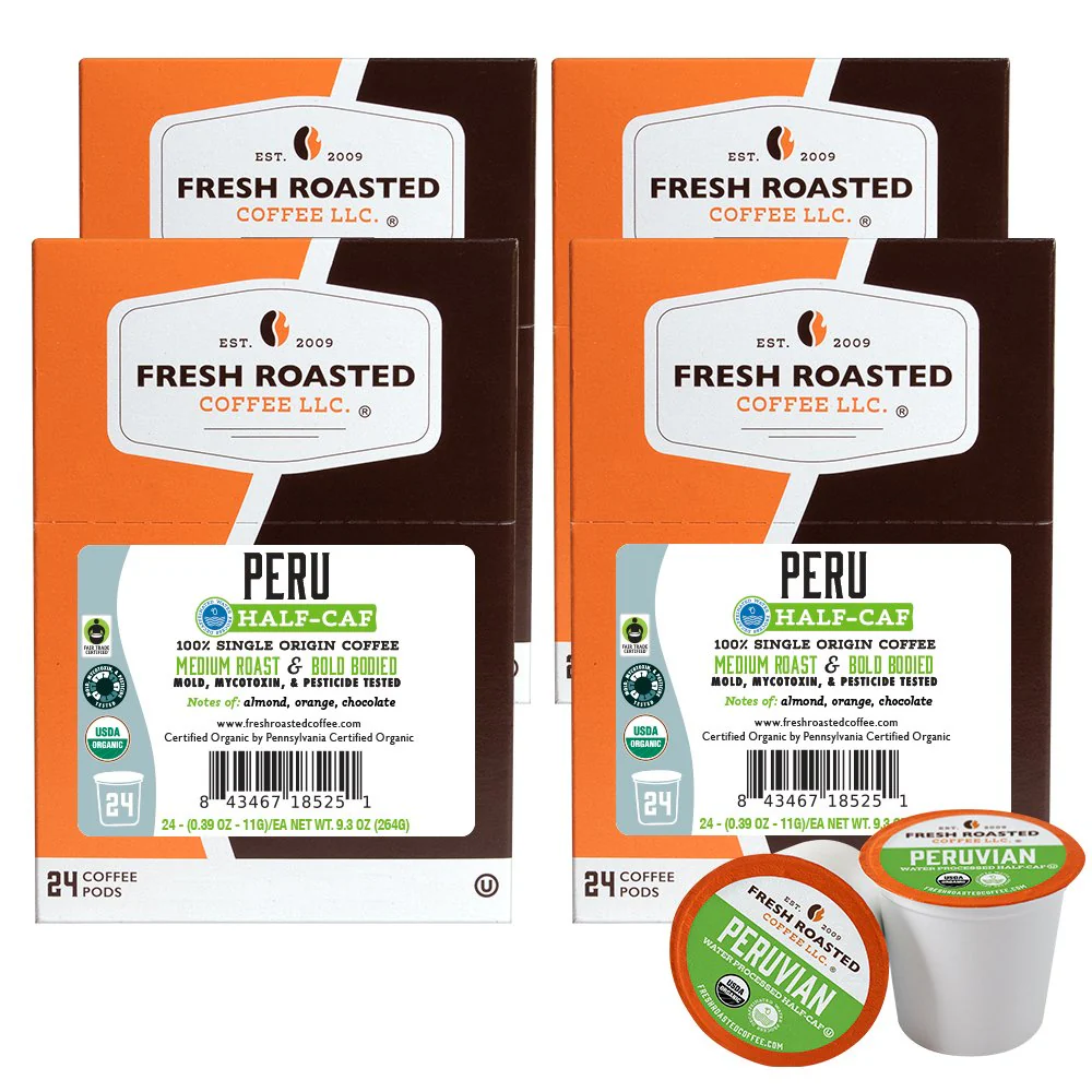 Organic Peru Water-Processed Half Caf - Classic Coffee Pods - Image 4