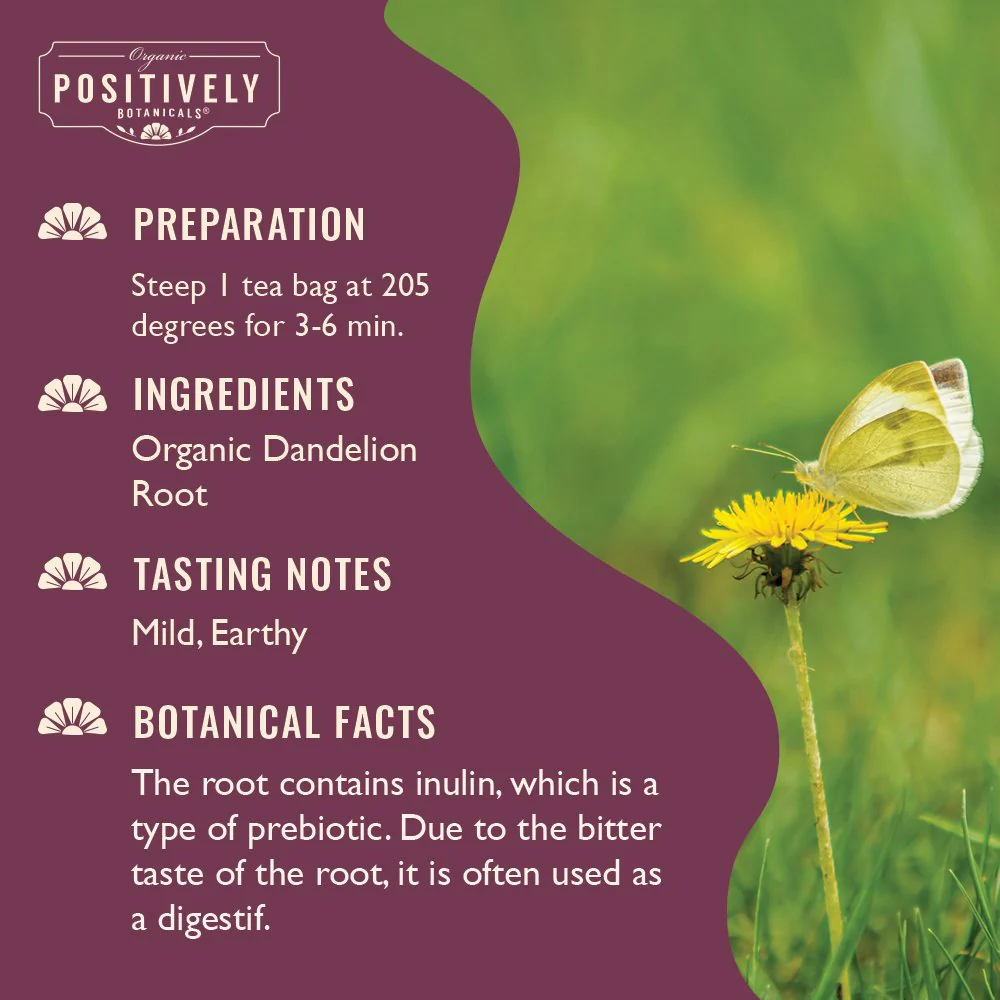 Organic Dandelion Root - Botanical Tea Bags - Image 3
