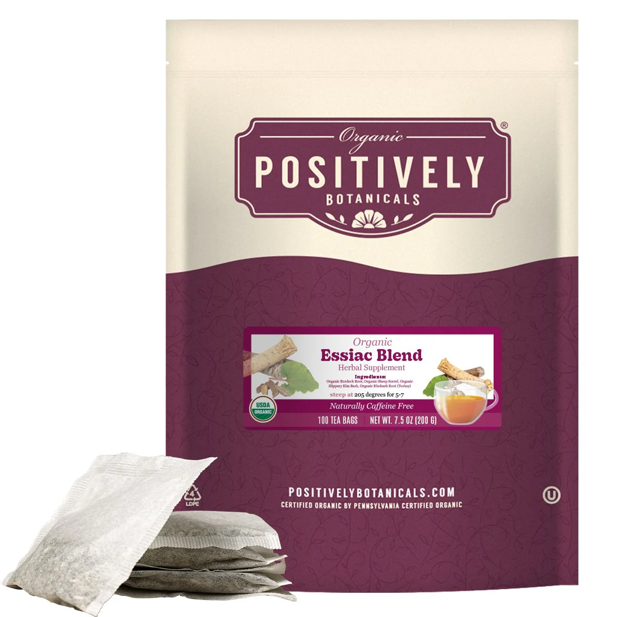 Organic Essiac Blend - Botanical Tea Bags - Image 7