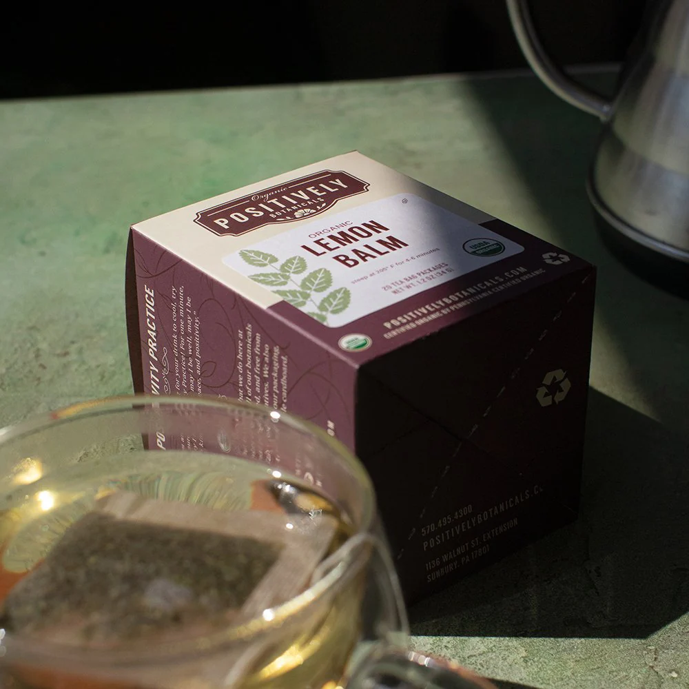 Organic Lemon Balm - Botanical Tea Bags - Image 4