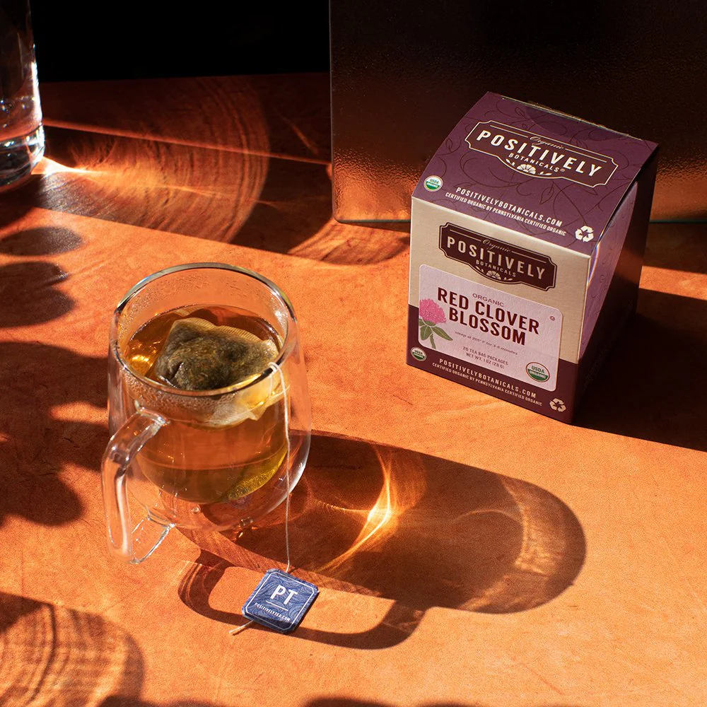Organic Red Clover Blossoms - Botanical Tea Bags - Image 4