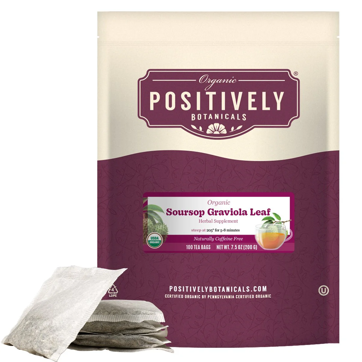 Organic Soursop - Botanical Tea Bags - Image 2