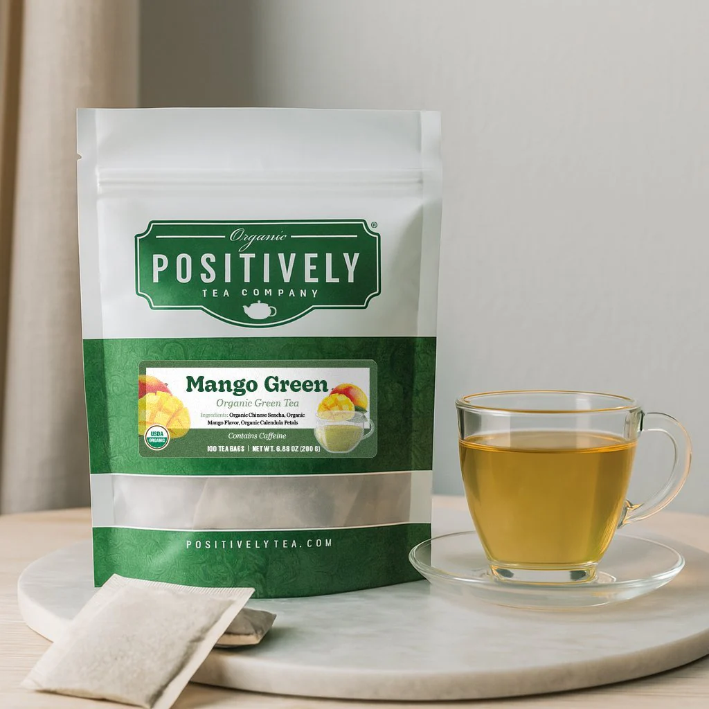 Organic Mango Green - Tea Bags - Image 6
