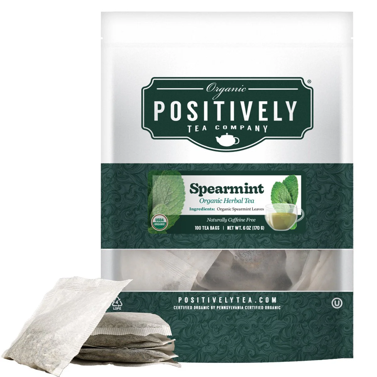 Organic Spearmint Leaf Herbal - Tea Bags - Image 8