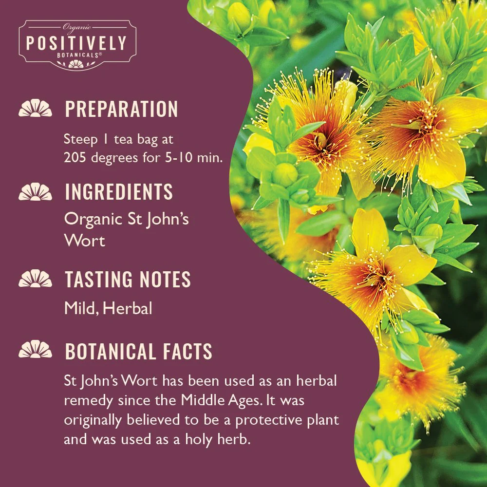 Organic St John's Wort - Botanical Tea Bags - Image 3