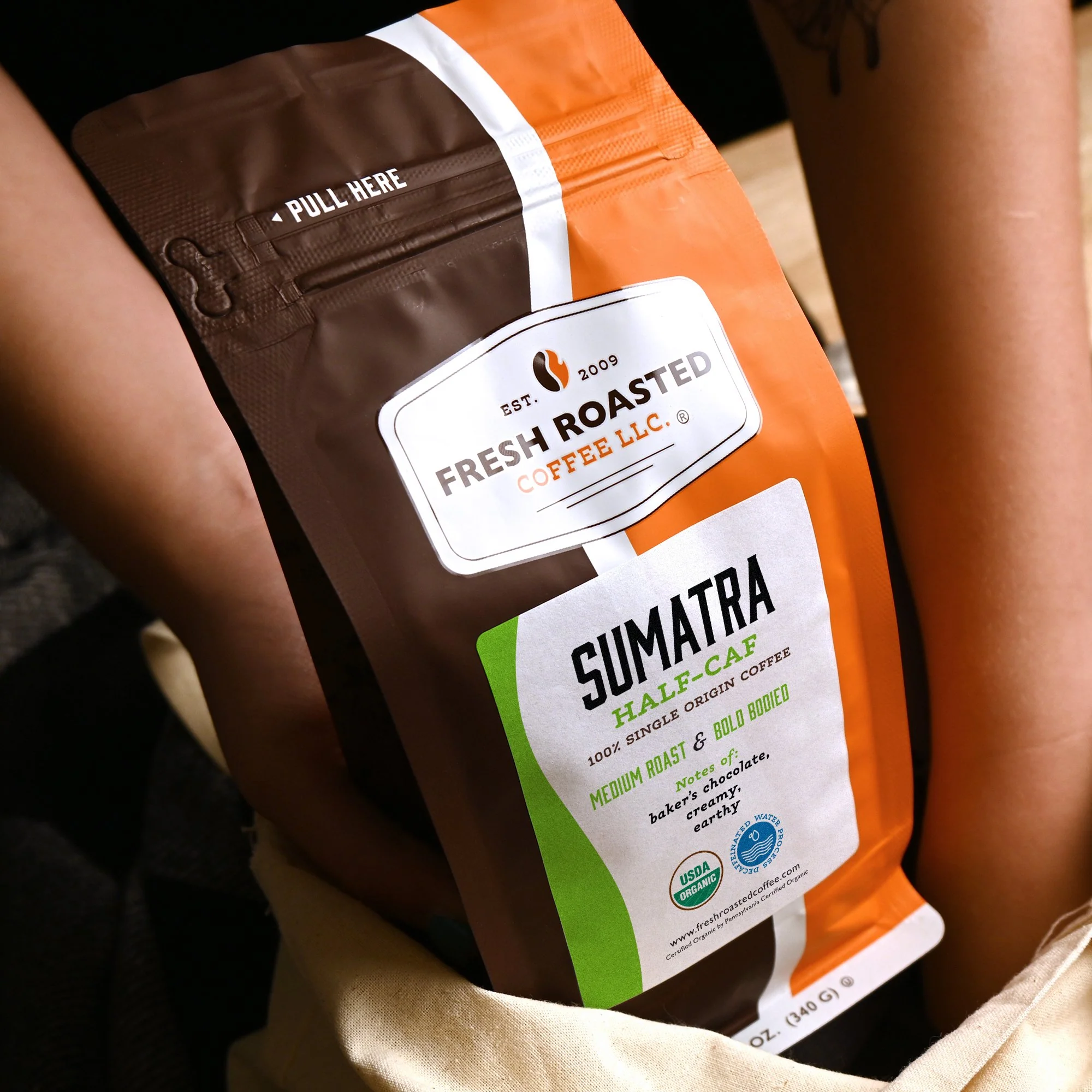 Organic Sumatra Water-Processed Half Caf - Roasted Coffee - Image 12