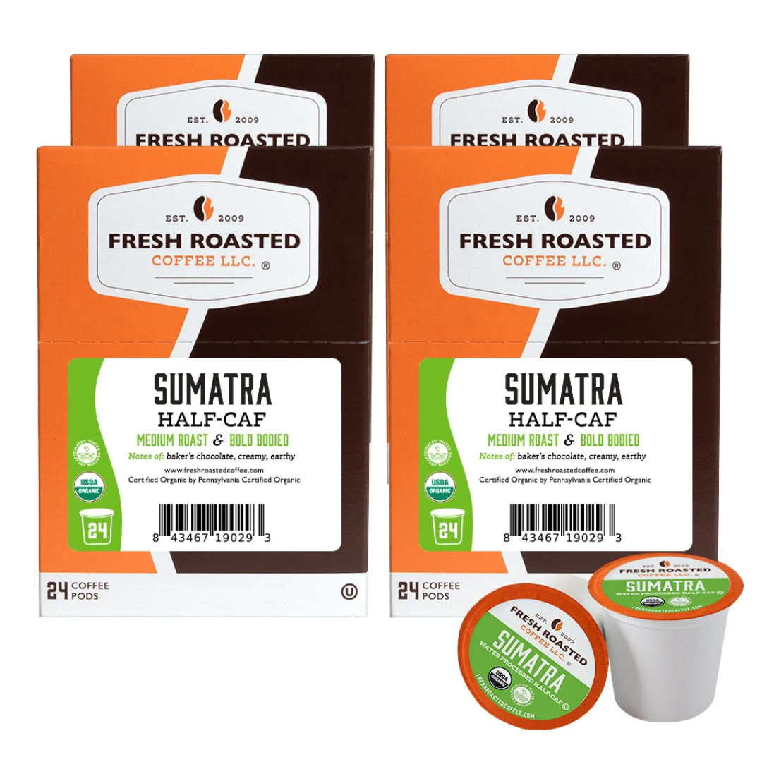 Organic Sumatra Water-Processed Half Caf - Classic Coffee Pods - Image 4