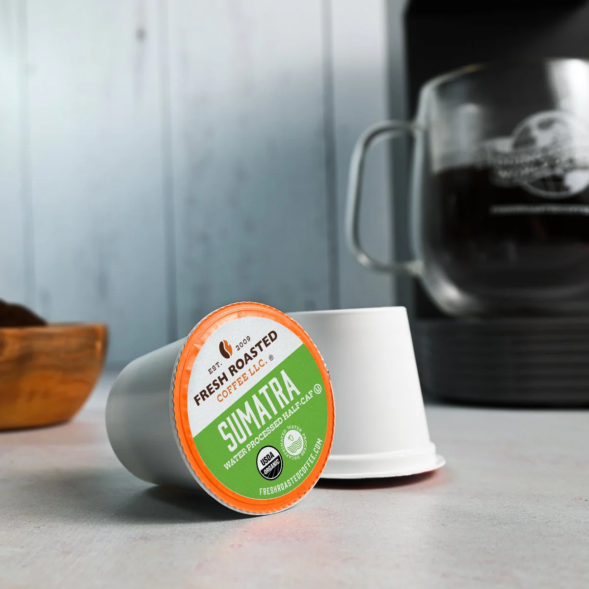 Organic Sumatra Water-Processed Half Caf - Classic Coffee Pods - Image 7