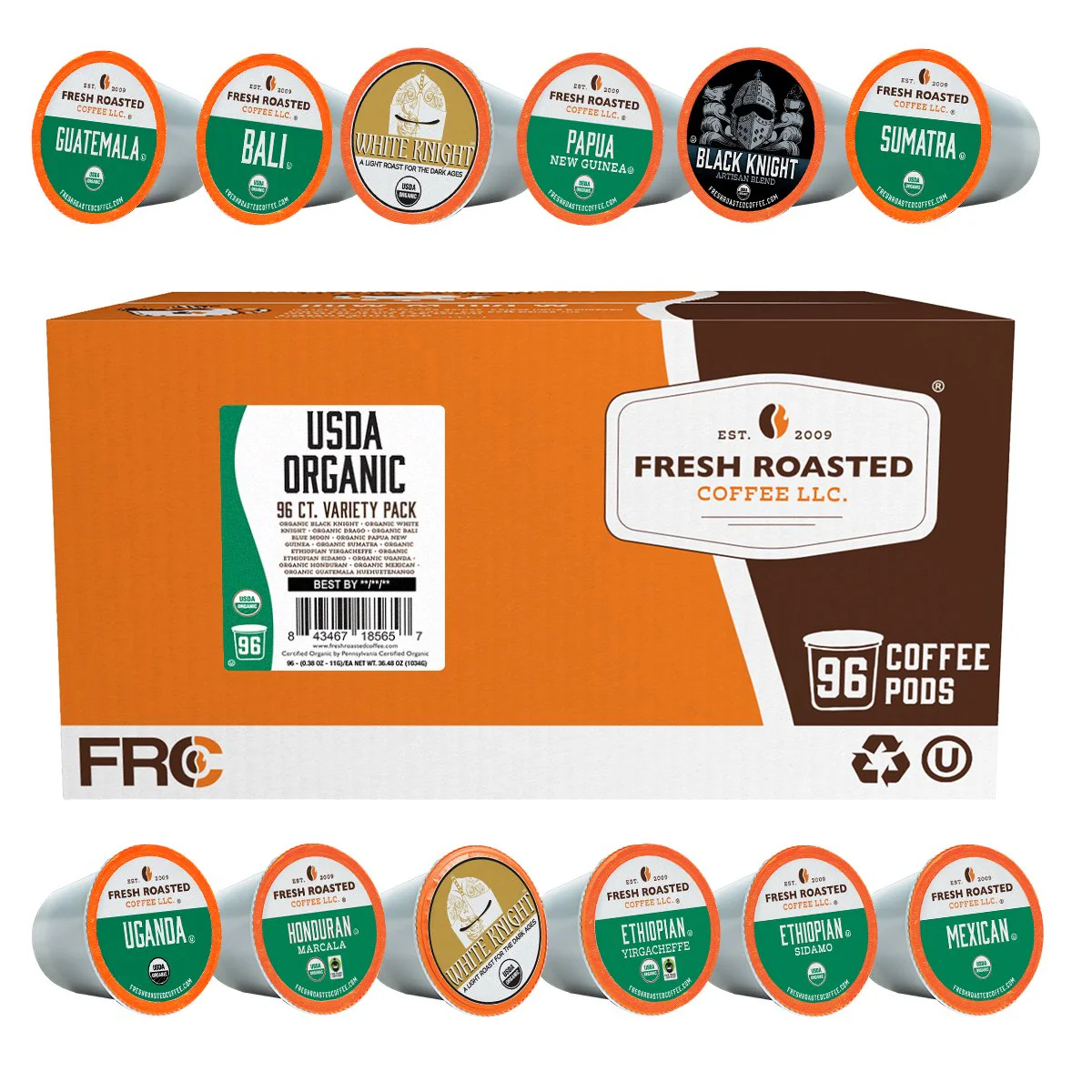 USDA Organic Variety Pack - Classic Coffee Pods - Image 2